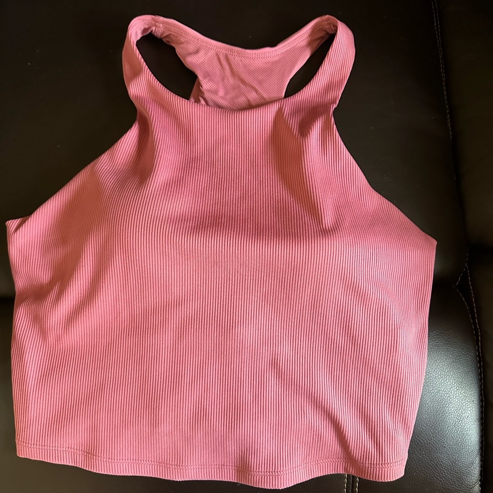 Pink sports tank top